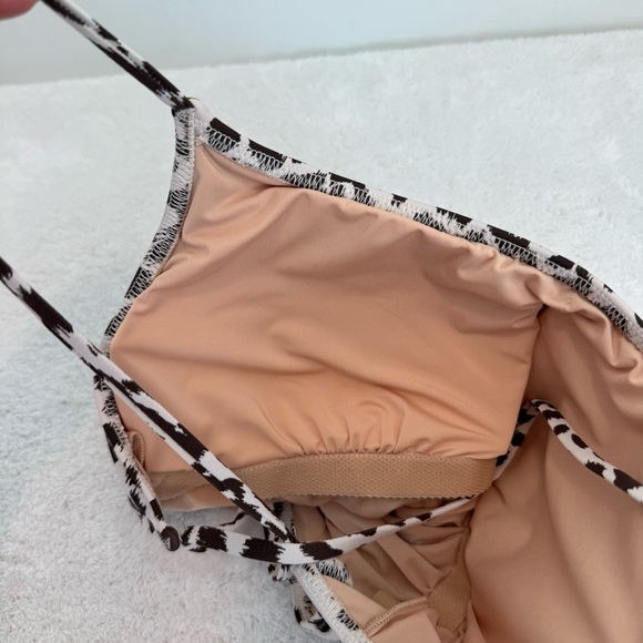 J Crew leopard print tie back one piece size 12 - Picture 7 of 7